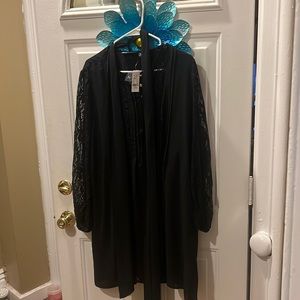 Black dress with lace sleeves from NY Co